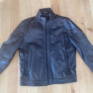 Hugo Boss Brown Leather Jacket